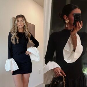 STAUD Hawthorne Dress in Navy XS